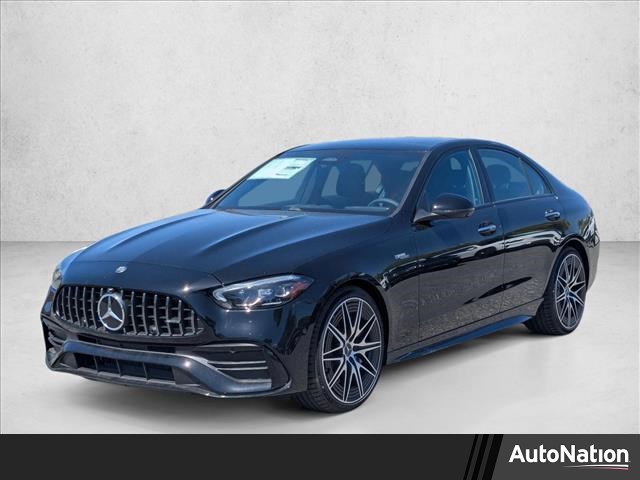Black 2026 Mercedes-Benz C-Class AMG C 43 4MATIC Sedan All-Wheel Drive Automatic