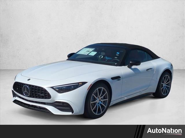 Manufaktur Moonlight White Metallic 2026 Mercedes-Benz SL-Class AMG SL 43 RWD Convertible Rear-Wheel Drive Automatic
