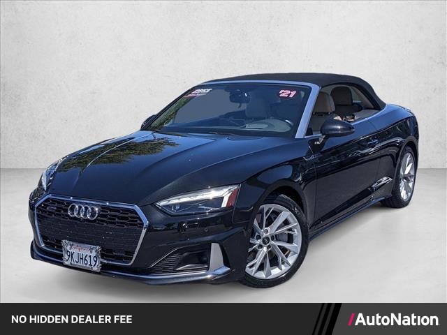 Black 2021 Audi A5 Convertible All-Wheel Drive Automatic