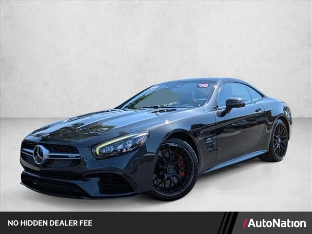 Magnetite Black Metallic 2018 Mercedes-Benz SL-Class Convertible Rear-Wheel Drive Automatic