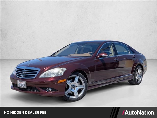 Red 2007 Mercedes-Benz S-Class Sedan Rear-Wheel Drive Automatic