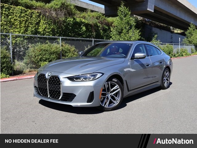 Gray (Skyscraper Grey Metallic) 2022 BMW 4 Series 430i Gran Coupe RWD Coupe Rear-Wheel Drive Automatic
