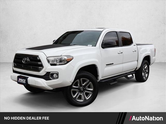 Super White 2017 Toyota Tacoma Pickup Truck Four-Wheel Drive Automatic