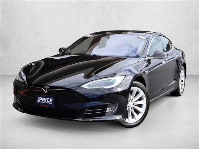 Solid Black 2016 Tesla Model S 75D AWD Sedan All-Wheel Drive Automatic