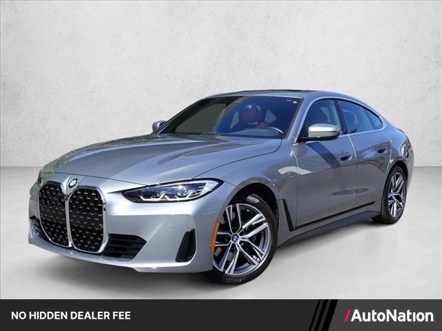 Gray (Skyscraper Grey Metallic) 2022 BMW 4 Series 430i Gran Coupe RWD Coupe Rear-Wheel Drive Automatic