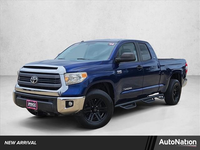 Blue Ribbon Metallic 2014 Toyota Tundra SR5 Double Cab 5.7L Pickup Truck 4X2 Automatic