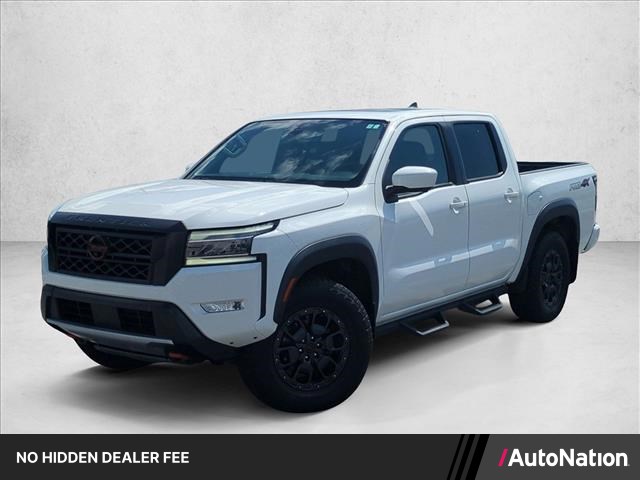 Glacier White 2024 Nissan Frontier PRO-4X Crew Cab 4WD Pickup Truck Four-Wheel Drive Automatic