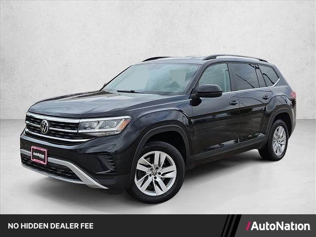 Deep Black Pearl 2021 Volkswagen Atlas S FWD SUV / Crossover Front-Wheel Drive 8-Speed Automatic