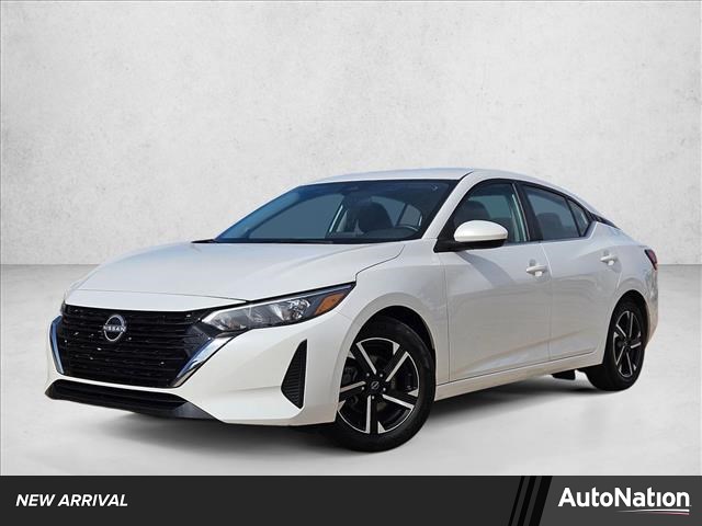 Aspen White Tricoat 2024 Nissan Sentra SV FWD Sedan Front-Wheel Drive Automatic