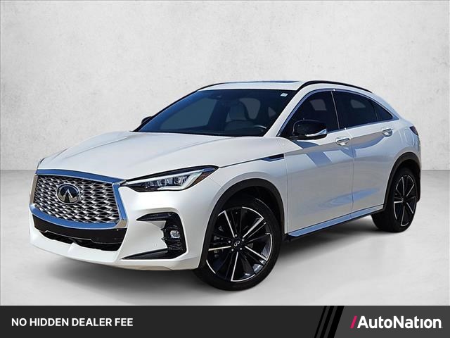 Radiant White 2024 INFINITI QX55 Essential AWD SUV / Crossover All-Wheel Drive Automatic