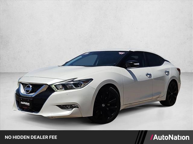 Pearl White 2017 Nissan Maxima Sedan Front-Wheel Drive Automatic