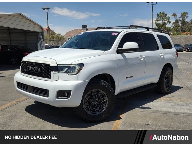 Super White 2020 Toyota Sequoia TRD Pro 4WD SUV / Crossover Four-Wheel Drive Automatic