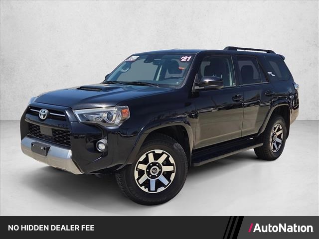 Midnight Black Metallic 2021 Toyota 4Runner TRD Off-Road 4WD SUV / Crossover Four-Wheel Drive Automatic