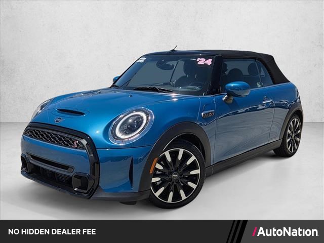 Island Blue Metallic 2024 MINI Cooper S Convertible FWD Convertible Front-Wheel Drive 7-Speed Automatic