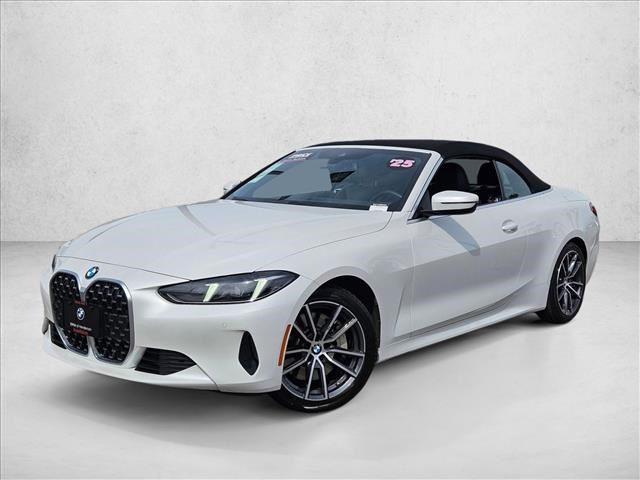 White 2025 BMW 4 Series 430i Convertible RWD Convertible Rear-Wheel Drive Automatic