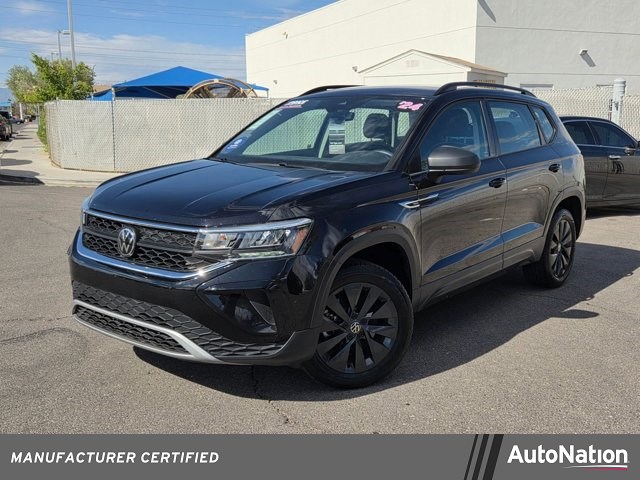 Deep Black Pearl 2024 Volkswagen Taos S FWD SUV / Crossover Front-Wheel Drive Automatic