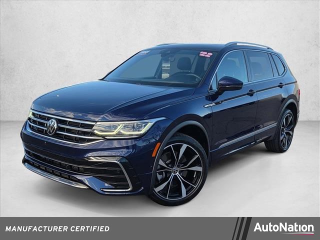 Atlantic Blue Metallic 2022 Volkswagen Tiguan SEL R-Line 4Motion SUV / Crossover All-Wheel Drive 8-Speed Automatic