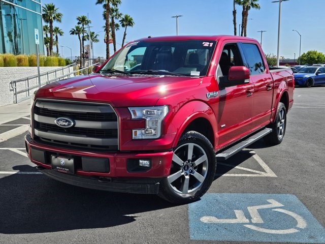 Ruby Red Metallic Tinted Clearcoat 2017 Ford F-150 Lariat SuperCrew 4WD Pickup Truck Four-Wheel Drive Automatic
