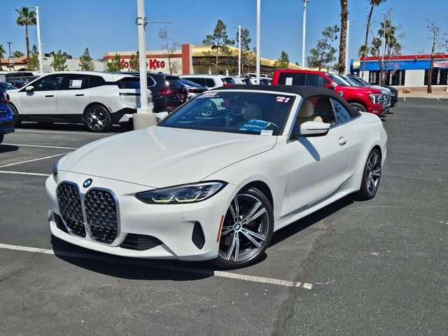Alpine White 2021 BMW 4 Series 430i Convertible RWD Convertible Rear-Wheel Drive Automatic