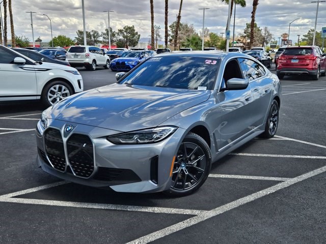 Gray (Skyscraper Grey Metallic) 2023 BMW i4 eDrive35 Gran Coupe FWD Sedan Rear-Wheel Drive Automatic