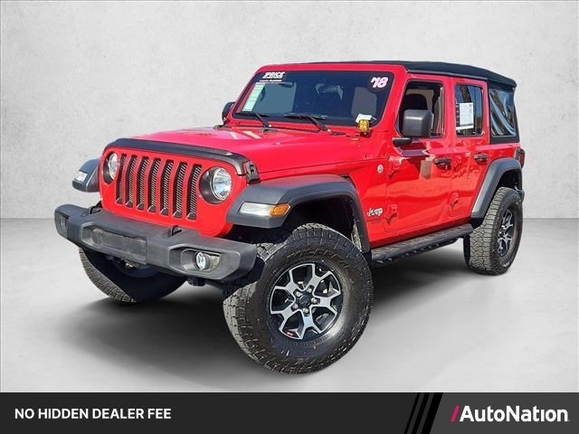 Firecracker Red Clearcoat 2018 Jeep Wrangler SUV / Crossover Four-Wheel Drive 8-Speed Automatic