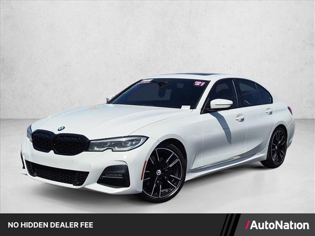 Alpine White 2021 BMW 3 Series Sedan Rear-Wheel Drive Automatic