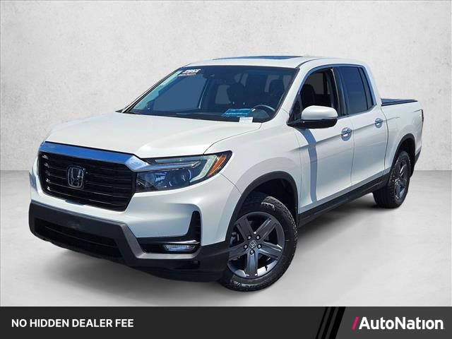 White 2022 Honda Ridgeline Pickup Truck All-Wheel Drive 6-Speed Automatic