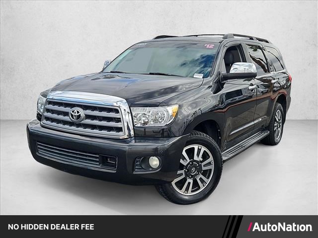 Black 2012 Toyota Sequoia SUV / Crossover Four-Wheel Drive Automatic