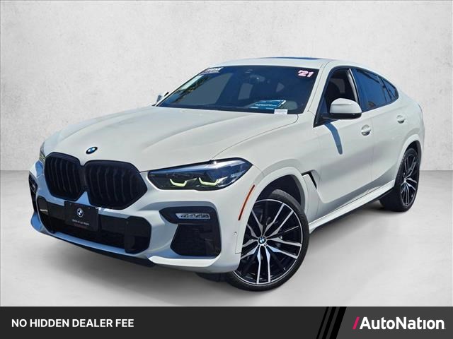 Alpine White 2021 BMW X6 xDrive40i AWD SUV / Crossover All-Wheel Drive Automatic