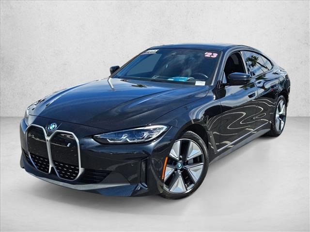 Black Sapphire Metallic 2023 BMW i4 eDrive40 Gran Coupe FWD Sedan Rear-Wheel Drive Automatic