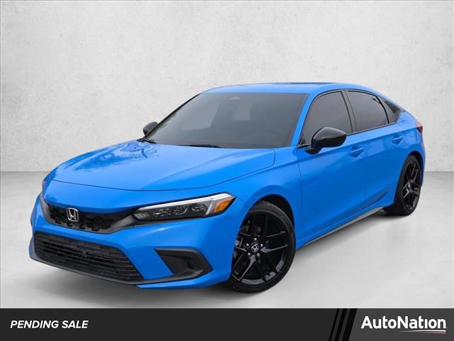 Boost Blue Pearl 2024 Honda Civic Hatchback Sport FWD Hatchback Front-Wheel Drive Continuously Variable Transmission