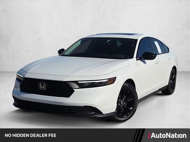 Gray (Platinum White Pea) 2025 Honda Accord Sedan Front-Wheel Drive Continuously Variable Transmission