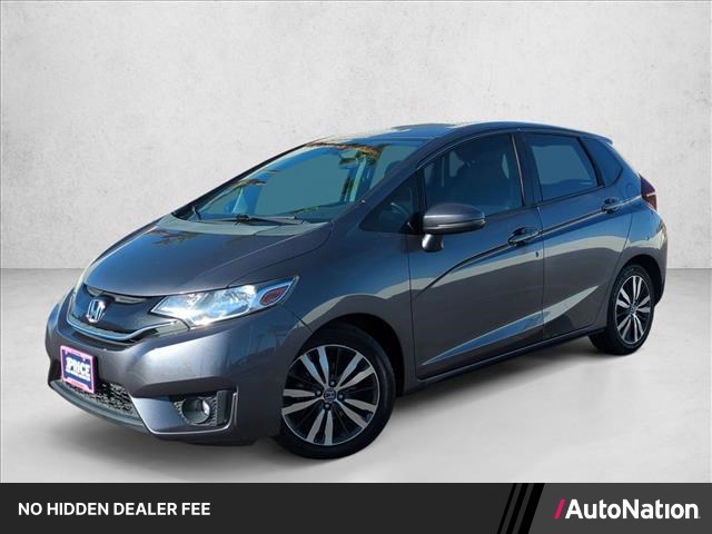 Gray (Modern Steel Metallic) 2015 Honda Fit Hatchback Front-Wheel Drive Automatic