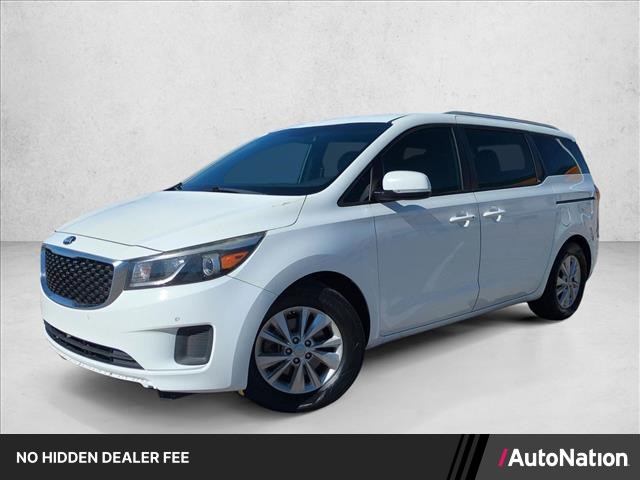 Clear White 2017 Kia Sedona Minivan Front-Wheel Drive Automatic
