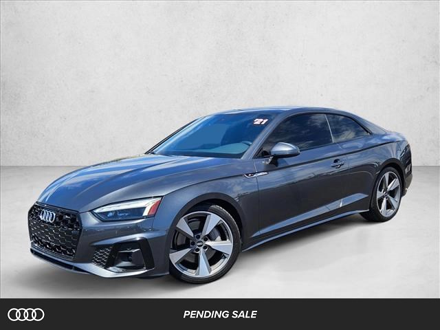 Daytona Gray Metallic 2021 Audi A5 quattro Premium Plus 45 TFSI Coupe AWD Coupe All-Wheel Drive Automatic