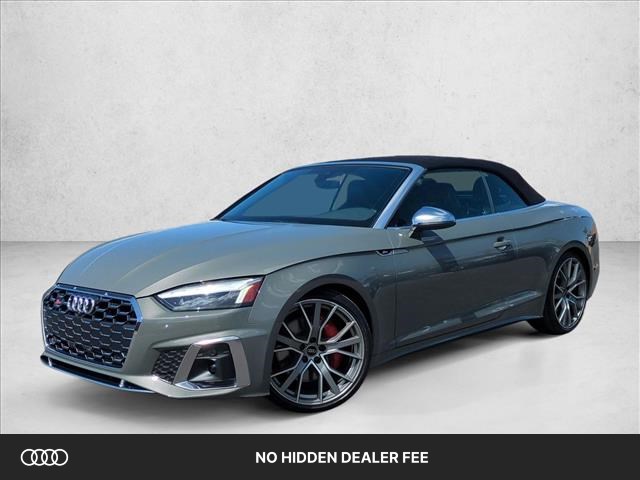 Chronos Gray Metallic/Black Roof 2024 Audi S5 Convertible All-Wheel Drive Automatic