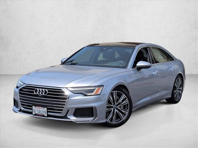 Silver/Gray 2019 Audi A6 55 TFSI quattro Premium Plus Sedan AWD Sedan All-Wheel Drive Automatic