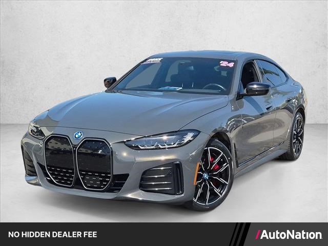 Gray (Dravit Grey Metallic) 2024 BMW i4 Sedan Rear-Wheel Drive Automatic