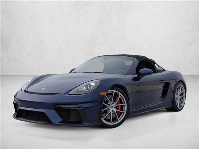 Gentian Blue Metallic 2020 Porsche 718 Boxster Spyder RWD Convertible Rear-Wheel Drive Automatic
