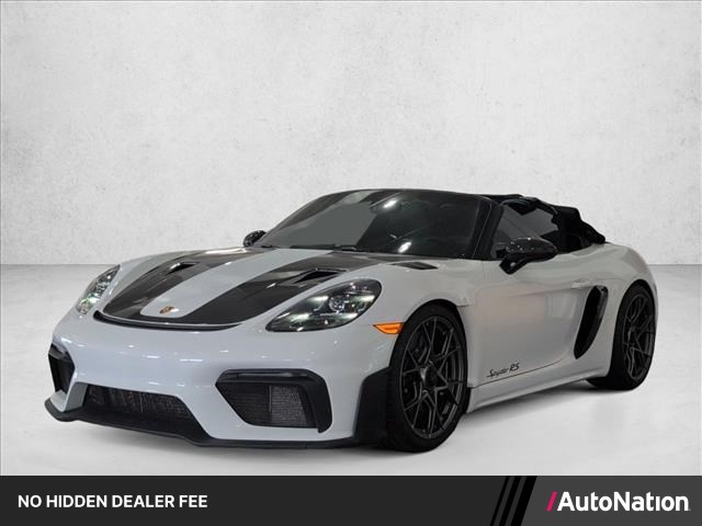 White 2025 Porsche 718 Boxster Spyder RS RWD Convertible Rear-Wheel Drive Automatic