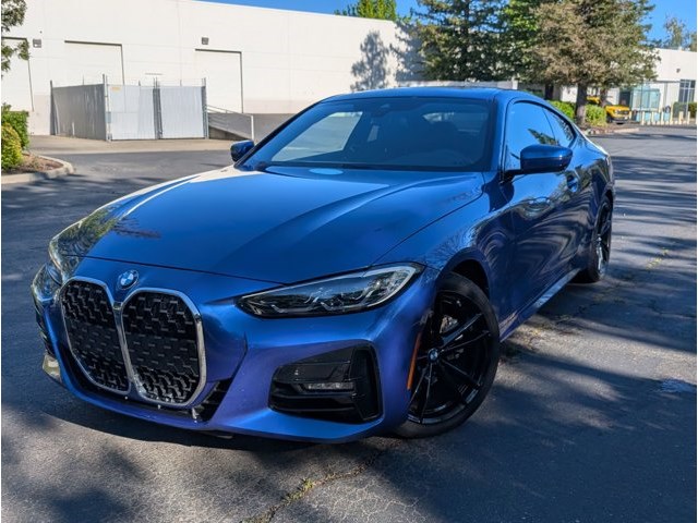 Portimao Blue Metallic 2021 BMW 4 Series 430i Coupe RWD Coupe Rear-Wheel Drive Automatic