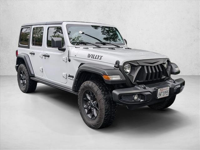 Bright White Clearcoat 2021 Jeep Wrangler Unlimited Willys Sport 4WD SUV / Crossover Four-Wheel Drive 8-Speed Automatic