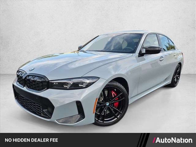 Gray (Brooklyn Grey Metallic) 2024 BMW 3 Series Sedan Rear-Wheel Drive Automatic