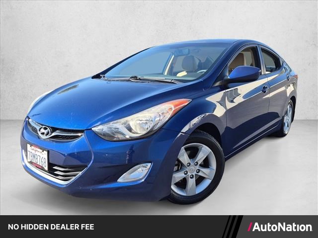 Atlantic Blue 2013 Hyundai Elantra Sedan Front-Wheel Drive Automatic