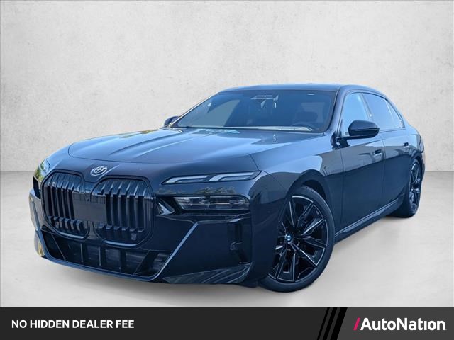 Carbon Black Metallic 2023 BMW 7 Series 740i RWD Sedan Rear-Wheel Drive Automatic