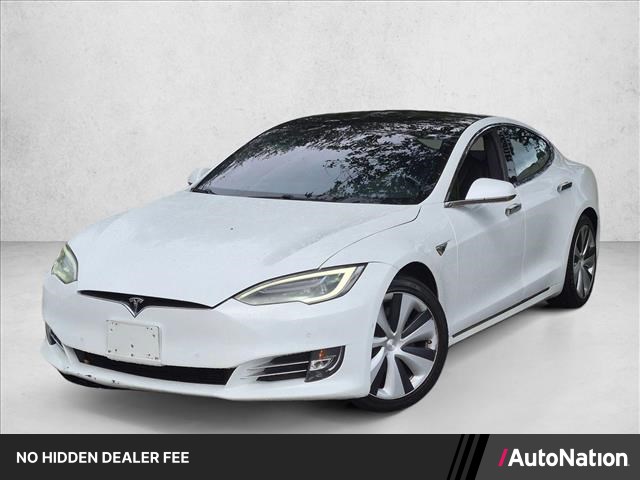 Pearl White Multi-Co 2020 Tesla Model S Sedan All-Wheel Drive Automatic