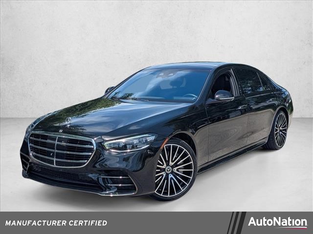 Black 2023 Mercedes-Benz S-Class S 500 4MATIC AWD Sedan All-Wheel Drive Automatic