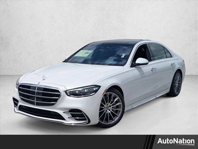 Manufaktur Moonlight White Metallic 2026 Mercedes-Benz S-Class S 500 4MATIC Sedan All-Wheel Drive Automatic