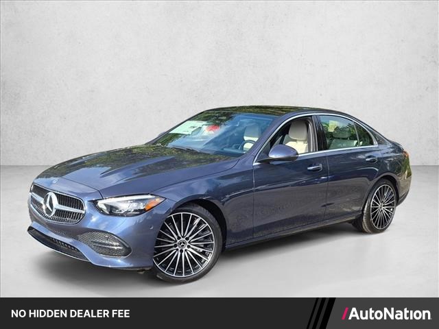 Twilight Blue Metallic 2026 Mercedes-Benz C-Class Sedan Rear-Wheel Drive Automatic