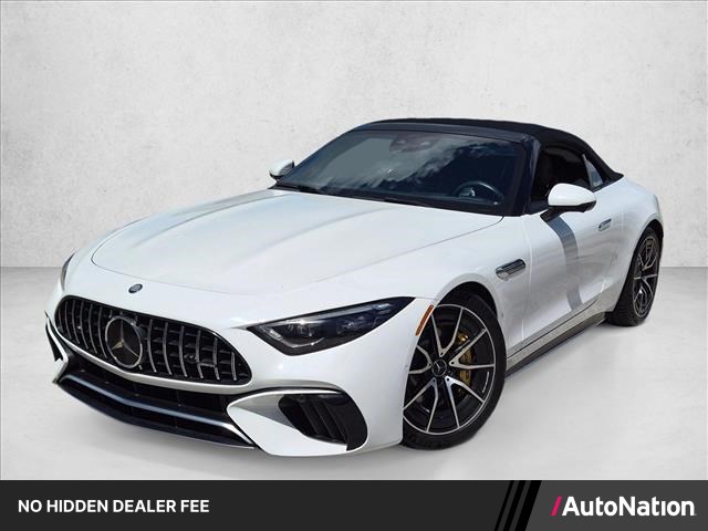 Manufaktur Moonlight White Metallic 2023 Mercedes-Benz SL-Class Convertible All-Wheel Drive Automatic